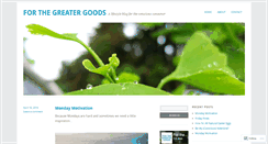 Desktop Screenshot of forthegreatergoods.com